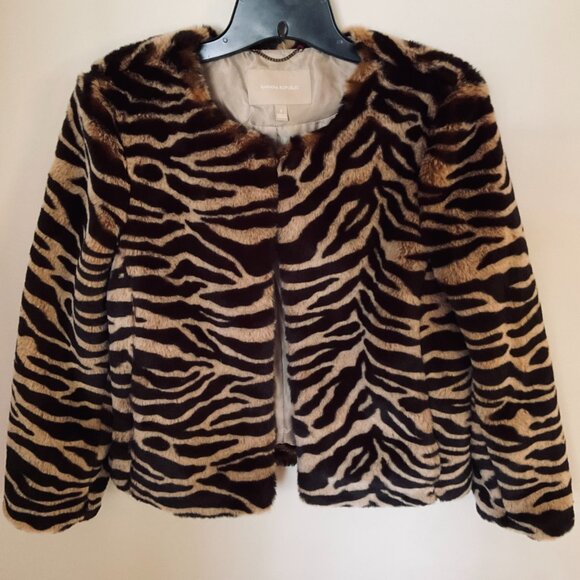 BANANA REPUBLIC Women's Tiger Print Jacket NWOT Size S - Picture 1 of 6